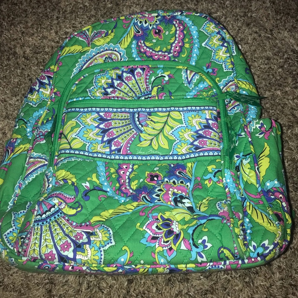 Vera Bradley Emerald Paisley Backpack